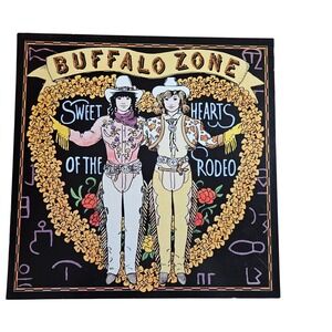 Sweethearts of the Rodeo‎ Buffalo Zone 1990 Promo Flat Poster 12x12 CBS Country